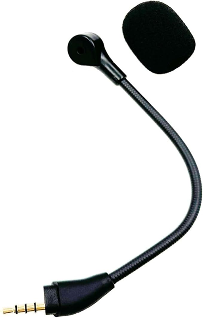 Replacement Game Mic Microphone for Wired Kingston HyperX Cloud III Gaming Headset, Detachable Mic Boom for PC PS5 PS4 Xbox Series X/S, 3.5 mm Jack
