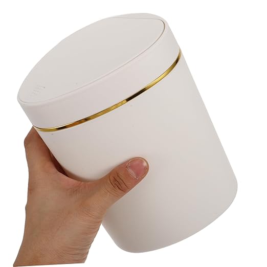 ABOOFAN Slim Garbage Bin Desk Top Trash Can Mini Small Waste Container Hotel Office