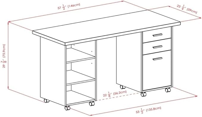Winsome Wood Kenner Desk set, Reclaimed Wood