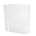 Anyoifax Small Trash Can Slim Garbage Can 3 Gallon Waste Basket Trash Bin Container for Bathroom, Bedroom, Living Room, Kitchen, Office, Colleg Dorm - Clear