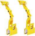 Adjustable Document Holder for Typing, Multi-Purpose Paper Holder Stand for Desk, Flexible Copy Holder Clip for Computer, Drawing, and Advertising Use (2 Pack, Yellow)