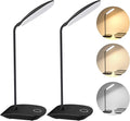 DEEPLITE LED Desk Lamp Battery Operated Lights Cordless Rechargeable Lamp, Flexible Gooseneck Portable Light for Bed Craft Nail Home Office, Eye-Caring Dimmable Small Desk Lamp Wireless Reading Lamp