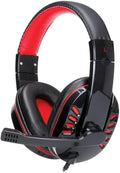 IQ Sound IQ-450G Gaming Headphones with Hi-Fi Speakers, Adjustable Soft Head Pad, Foam Ear Cups, Adjustable Headband, Rotatable Microphone, In-Line Volume Control, 3.5mm Aux, and 2.5m Cable