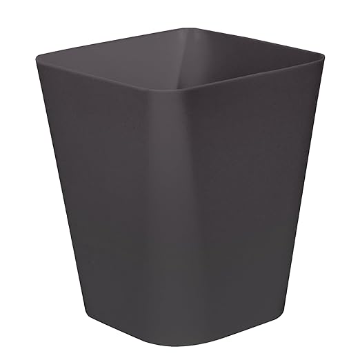 Small Trash Can - Plastic Waste basketbin - for Office,Home,Bathroom,Kitchen - 1.8 Gallon - Coffee Color