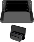 Wall Mounted Mobile Phone Storage Manager, Capable of Accommodating up to Four Phones or Tablets at a time, Compatible with Tablets, ipads, Kindle Wall Mounted Storage Racks. (Black)