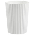 JiatuA Small Trash Can Plastic Wastebasket Round Garbage Container Bin for Bathroom, Kitchen, Bedroom, Home Office, College Dorm, White