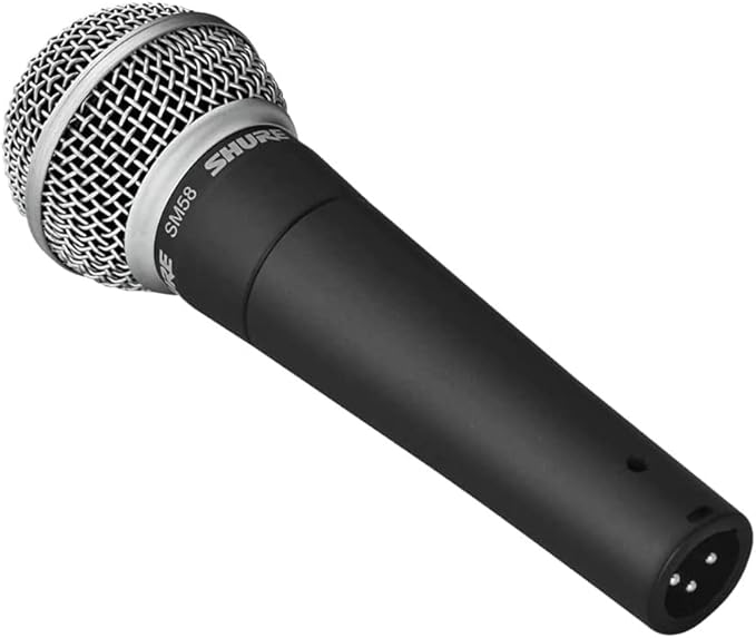 Shure SM58-LC Dynamic Vocal Microphone – Professional Handheld Cardioid XLR Mic for Singing, Live Performance, Studio Recording, Podcast & Broadcast, Black