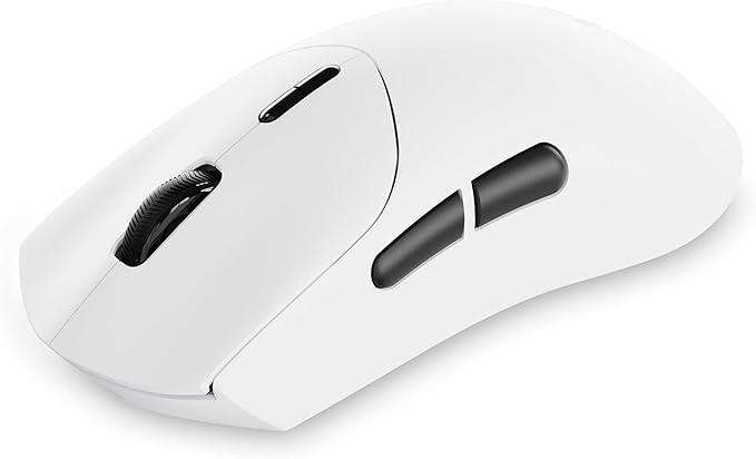 Rapoo VT MAX Lightweight Wireless Gaming Mouse, PAW3950 Ultimate Sensor,750H Battery Life, 8K Polling, 45K DPI, Dual-Mode 2.4G/USB-C, Esports Grade Performance Mouse for PC/Mac (VT7 MAX, White)