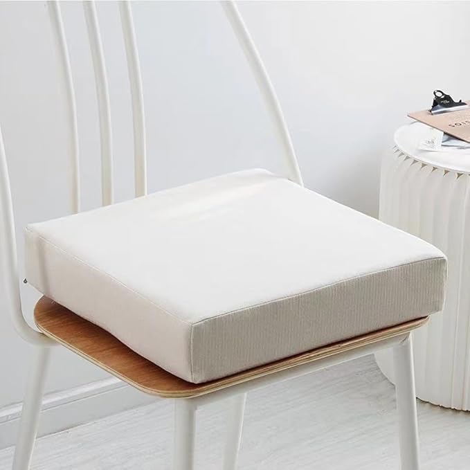 Dining Room Chair Cushions 16x16x3inch Pain Relief Foam Seat Pad ，Thicken Breathable & Washable Cover,for Wheel Chair Car Seat,Office Chair