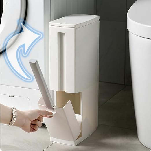 Toilet Brush Replacement for COMODID RVs 3 in1 Trash Can, Brush Replacement for COMODID Slim Trash Can, (Ivory)