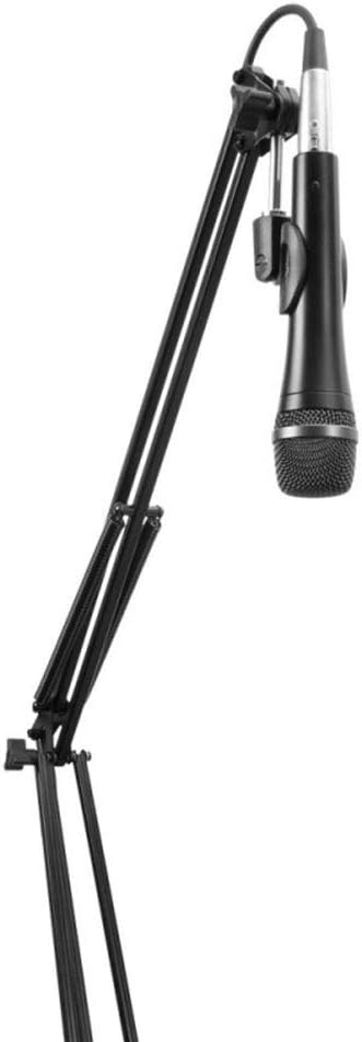 Zoom ZDM-1 Dynamic Microphone + On Stage Broadcast/Webcast Boom Arm + Stereo Headphones + Cleaning Cloth (4 Person Mic Bundle)