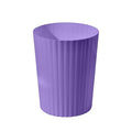 Small Platic 2 Gallon Trash Can - Compact Wastebin for Bathroom, Kitchen, Office, Home Use - Purple
