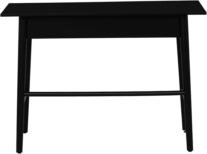 Linon Melissa Black Wooden One Drawer Writing Desk