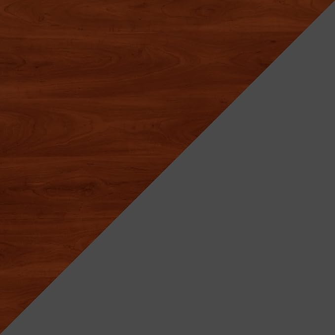 Bush Business Furniture Series C 72W Left Handed Corner Desk with Hutch and Mobile File Cabinet in Hansen Cherry