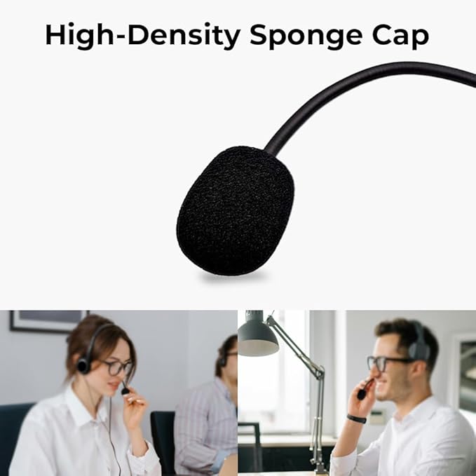 Replacement Game Mic Compatible with Logitech G PRO X2, G PRO X Wireless and G Pro Wired Gaming Headsets, Detachable Noise Cancelling Crystal-Clear Game Microphone with 2Pcs Foam Cover