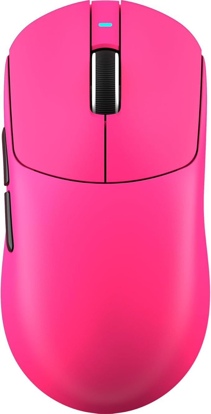ATTACK SHARK X8 Plus Wireless Gaming Mouse,55g Ultra-Lightweight Wired/BT/2.4GHz Wireless Programmable Mouse,1K Polling Rate,PixArt PAW3395PRO Sensor,40K DPI,Gamer Mice for PC/Win/Mac/Big Hand(Berry)