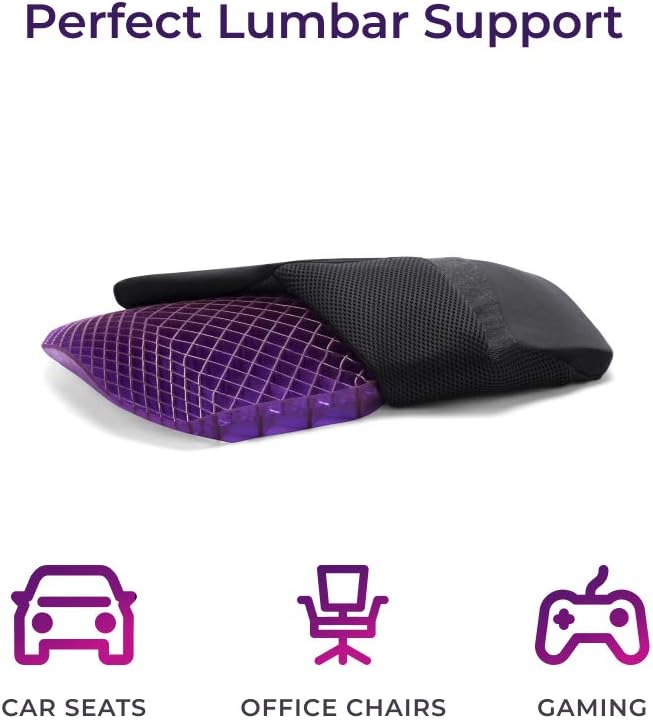 Purple Double Seat Cushion and Back Cushion Bundle