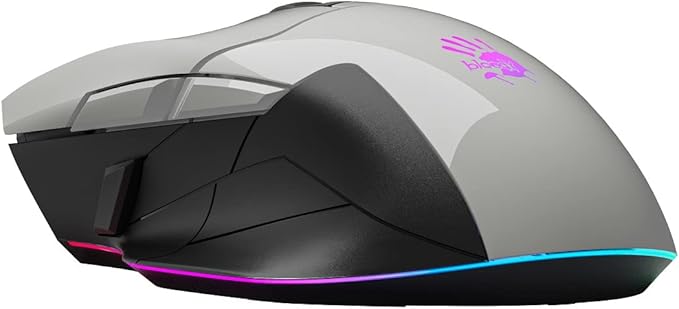 Bloody Gaming W70 Max Gaming Mouse 10,000 CPI 250 IPS RGB Gaming Mouse Panda White