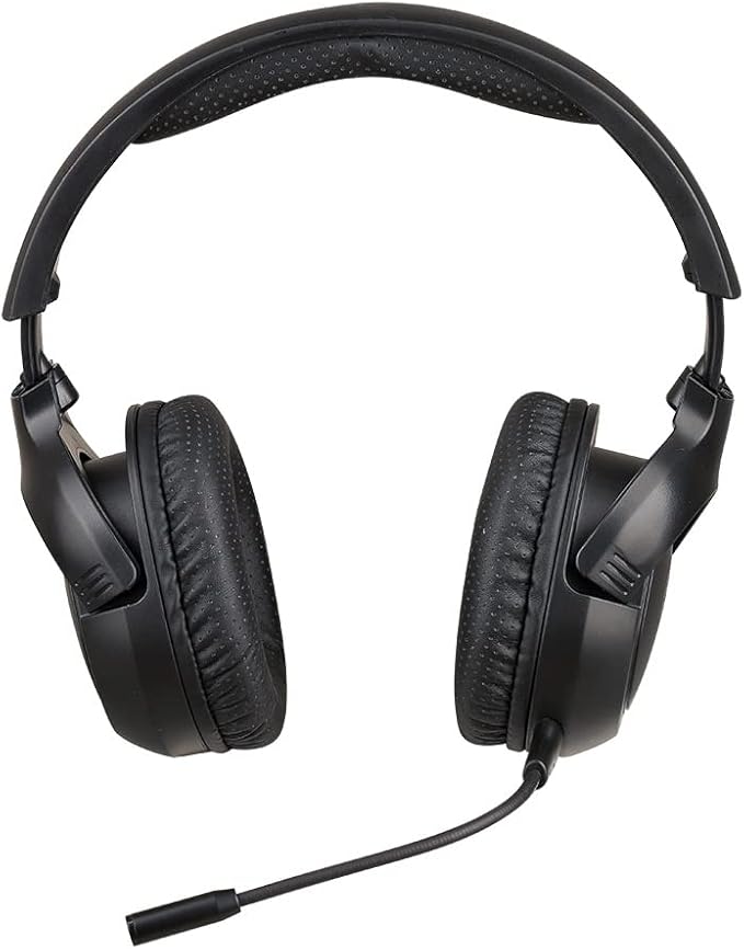 IOGEAR Kaliber UNIKOMM Universal Headset - 50mm Max Bass Drivers - 4-Way Swiveling Noise Isolating Earcups w/Memory Foam - Built-in Volume Control & Mute - Detachable Boom Mic - 3.5mm Connector -