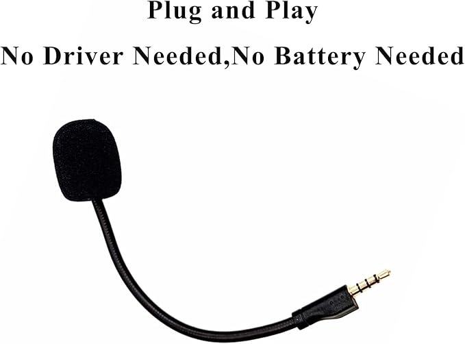 Replacement Game Mic for Steelseries Arctis 1 Headphones Detachable Microphone Boom for Gaming Headsets PS4 Pro PS5 Xbox One X Computer PC Mac 3.5mm Jack Noise Cancelling