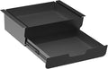 Under Desk Mounted Sliding Double Layer Drawer with Tilt Panel to Pull Out, 11.6'' Long & 10.4'' Deep Dual Storage Organizer for Sit Stand Workstation