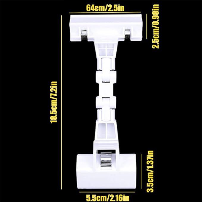 5pcs Sign Clips Clip Holder Sign Holder Clip Paper Holder for Table Top Clip On Sign for Paper Holder Computer Monitor Handy Artist Supplies Holder(5pcs White)