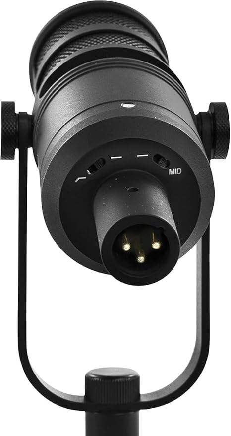 YTM-165D Dynamic XLR Podcast Microphone with Mid-Range Boost, Low-Cut Filter, and High Sensitivity – Ideal for Vocal Clarity in Live Streaming, Recording, and Broadcasting