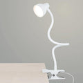 LiFMIRA Clip on Lamp USB Reading Light, 3 Color Modes, 10 Brightness Dimmable, Flexible Gooseneck Desk Lamp with Clamp, Eye Care Clip on Light for Bed Desk Headboard Home Dorm White