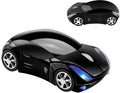 SHARE SUNSHINE Colorful 3D Sport Car Shape Mouse 2.4GHz Wireless Mouse 1600DPI 3 Buttons Optical Ergonomic Gaming Mice with USB Receiver for PC Laptop Computer (Black)