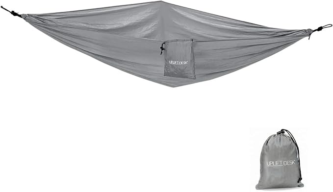 Uplift Desk Under Desk Hammock – Hammock for Office, Ergonomic Office Supplies Perfect for Rest & Relaxation, Durable and Easy to Use (Gray)