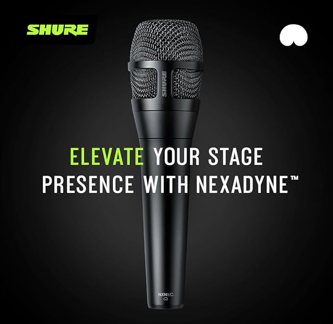 Shure Nexadyne 8/S - SuperCardioid Dynamic Vocal Microphone with Dual-Engine Technology, Focused Sound Capture, Reliability - Ideal for Vocalists Needing Maximum Isolation, Precise Sound Control