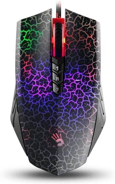 Bloody Optical Gaming Mouse with Light Strike (LK) Switch & Scroll - Fully Programmable and Advance Macros (A70 II)