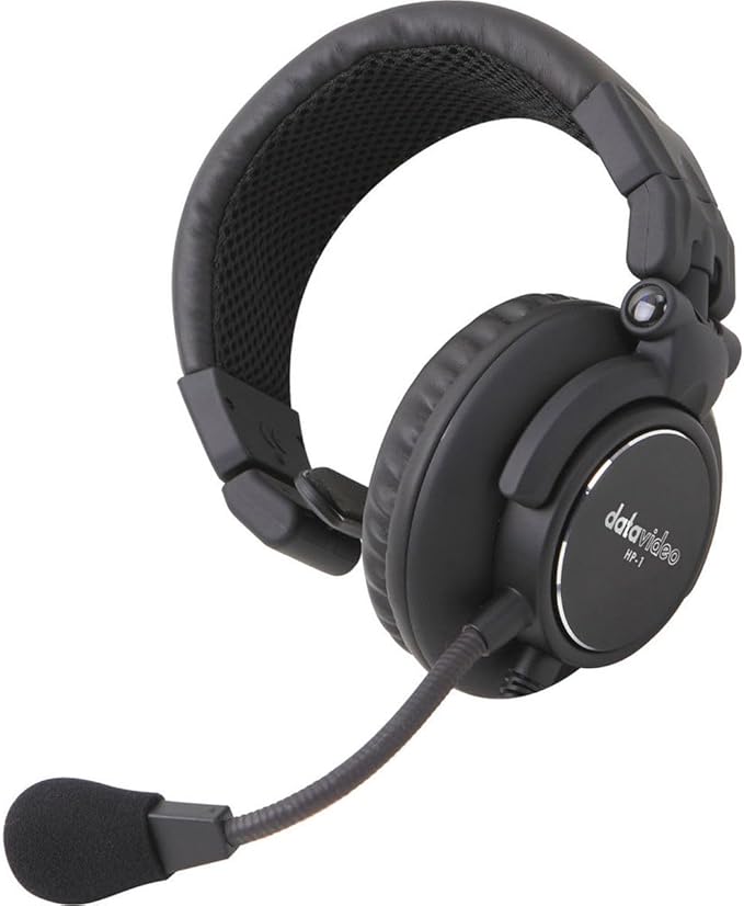 Datavideo HP-1 Single-Ear Headset with Microphone for ITC Intercom Systems