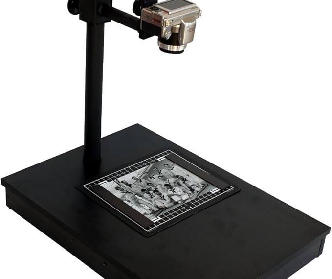 Photography Copy Holder Stand # 1109FBM, Flat Bed Magnetic Document Holder for Quick Copying with Your Digital Camera or Phone