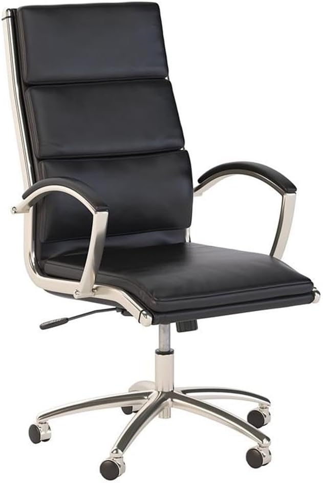 Pemberly Row Set of 5 - Gray Conference Table & 4 Black Executive Chairs
