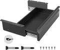VEVOR Under Desk Drawer Slide Out, 16 inch Attachable Desk Drawer for Sit Stand Workstation, Hidden Under Counter Drawers for office Home, Black