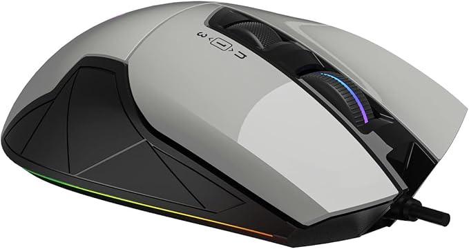 Bloody Gaming W70 Max Gaming Mouse 10,000 CPI 250 IPS RGB Gaming Mouse Panda White