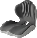 Seashell Memory Foam Seat Cushion -for Office Chair, Truck seat, Car Seat,Desk Chair, Airplane L-Shaped Back Support & Sciatica Relief & Tailbone Coccyx Pain Relief for Long Sitting and Driving(B&G)