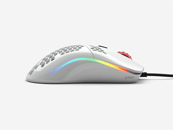 Glorious Model O Gaming Mouse, Glossy White (Renewed)