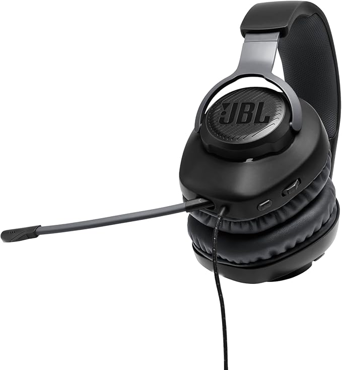 JBL Quantum 100 - Wired Over-Ear Gaming Headphones - Black, Large