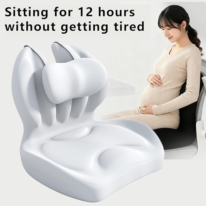 Adjustable Memory Foam Lumbar Cushion - Ergonomic Lower Back Support Pillow with Cotton Cover, Mid-Height Customizable Design for Office Chair, Car Seat, Long Sitting (Gray, Large)