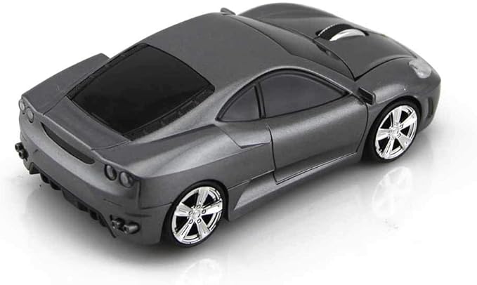MGbeauty Wireless Mouse Sports Car Mouse Computer Optical Mice for PC Laptop MAC (Grey)