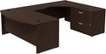 Bush Business Furniture Series C 72W Bowfront RH U-Station with 2-Drawer Lateral File
