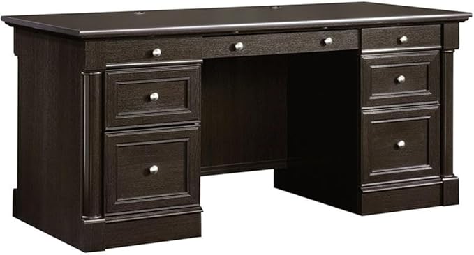 Pemberly Row Set of 2 Wood 2-Drawer Lateral File Cabinet & Executive Desk