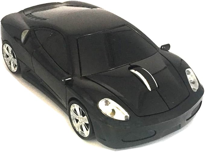 Jinfili 2.4GHz Sports Car Wireless Mouse Optical Cool 1600DPI 3D USB Wireless Gaming Mice for Pc Laptop Windows 10