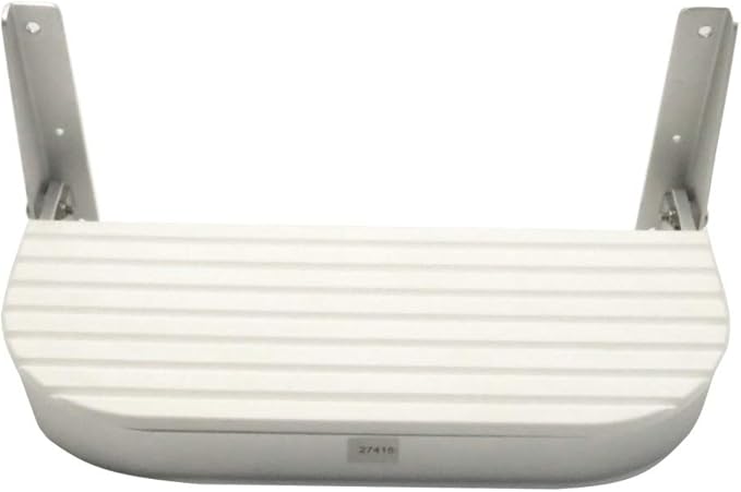 Garelick/Eez-In Rounded White Polymer Footrest