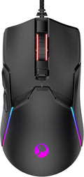 Wired Gaming Mouse,Ergonomic 8000 DPI Optical Gaming Mice with 12 RGB Backlit Modes, 6 Programmable Buttons, DIY Software for PC Gamer & Office