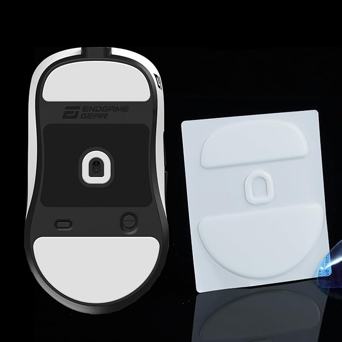 V2 Mouse feet for Endgame XM2WE | Smooth Glide | Rounded Edges | Anti-Dust | Pro Gamer Approved - 0.7mm Pure PTFE Gaming Upgrade Skates (2-Pack)
