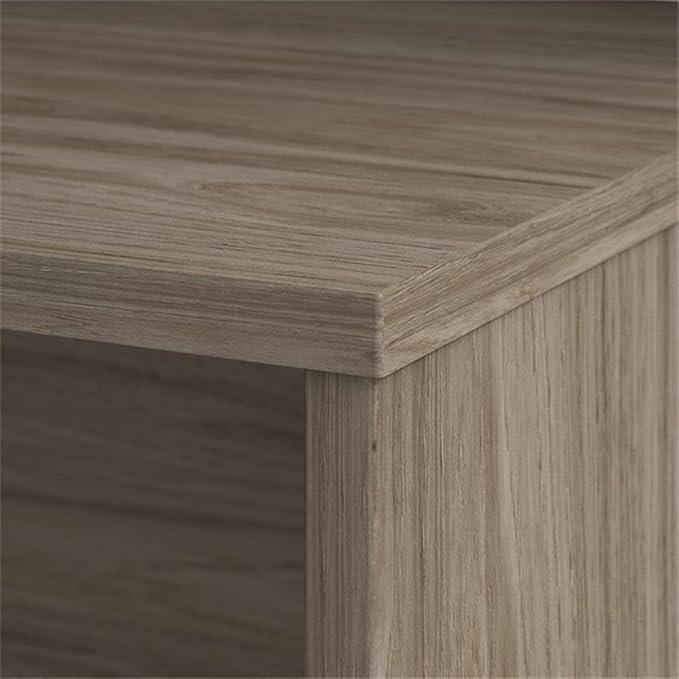 Bush Business Furniture Studio C 60-inch W L Shaped Computer Desk, Mobile File + 42-inch W Return Bundle, Modern Hickory (STC008MHSU)
