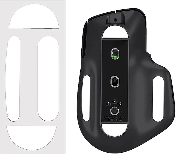 Gaming Mouse Skates for Logitech MX Master Superlight High-Performance PTFE Replacement Mouse Feet Rounded Edges Ultra-Smooth Glide 2set White